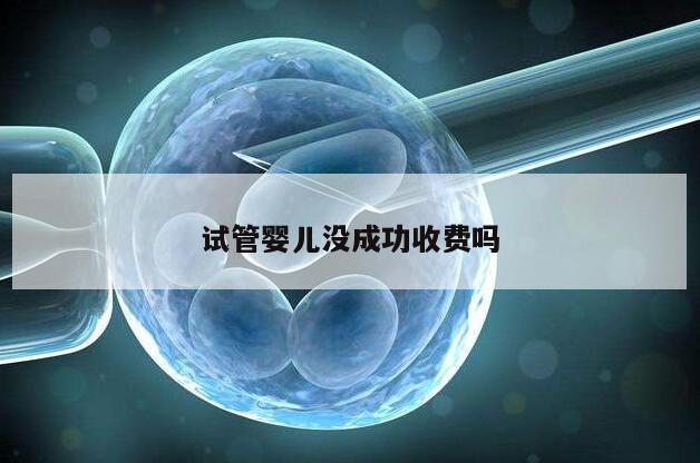试管婴儿没成功收费吗