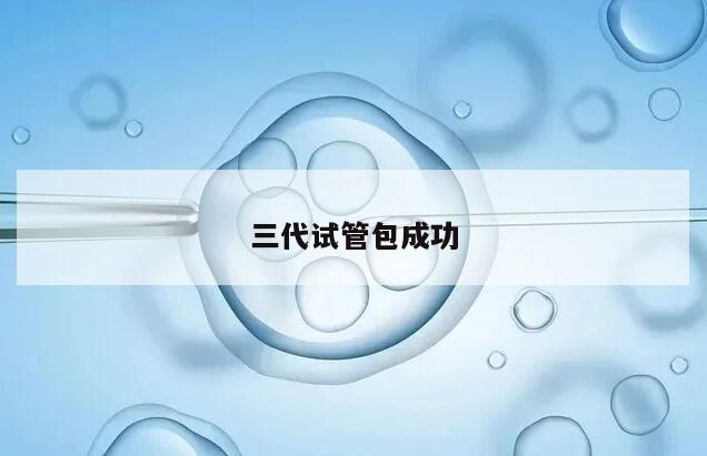 三代试管包成功