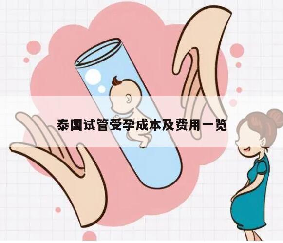 泰国试管受孕成本及费用一览