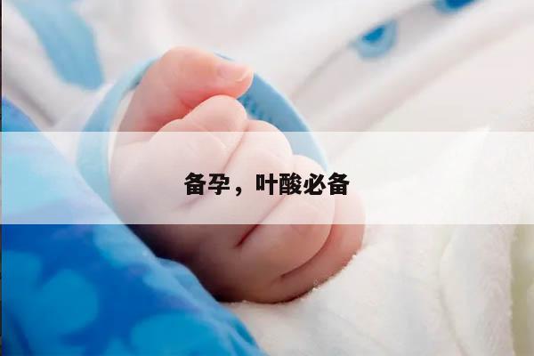 备孕，叶酸必备
