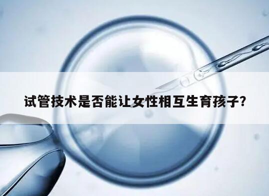 试管技术是否能让女性相互生育孩子？