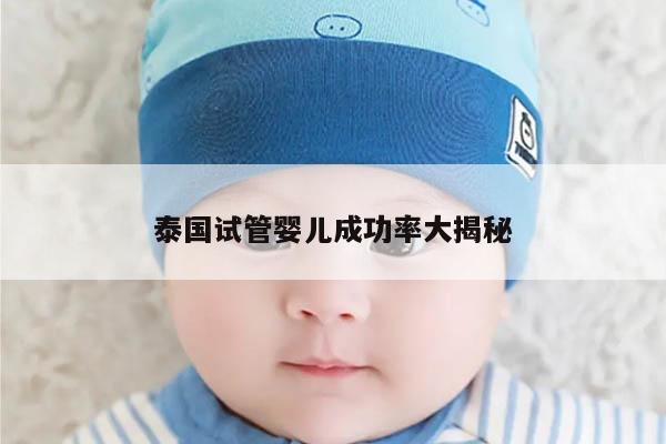 泰国试管婴儿成功率大揭秘