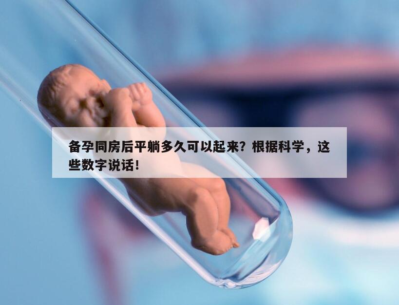 备孕同房后平躺多久可以起来？根据科学，这些数字说话！