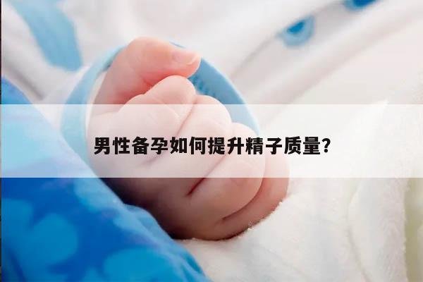 男性备孕如何提升精子质量？