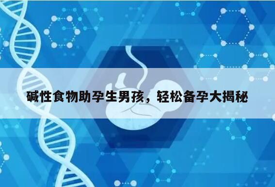碱性食物助孕生男孩，轻松备孕大揭秘