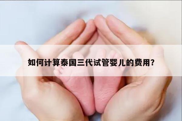 如何计算泰国三代试管婴儿的费用？