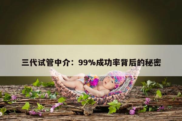 三代试管中介：99%成功率背后的秘密