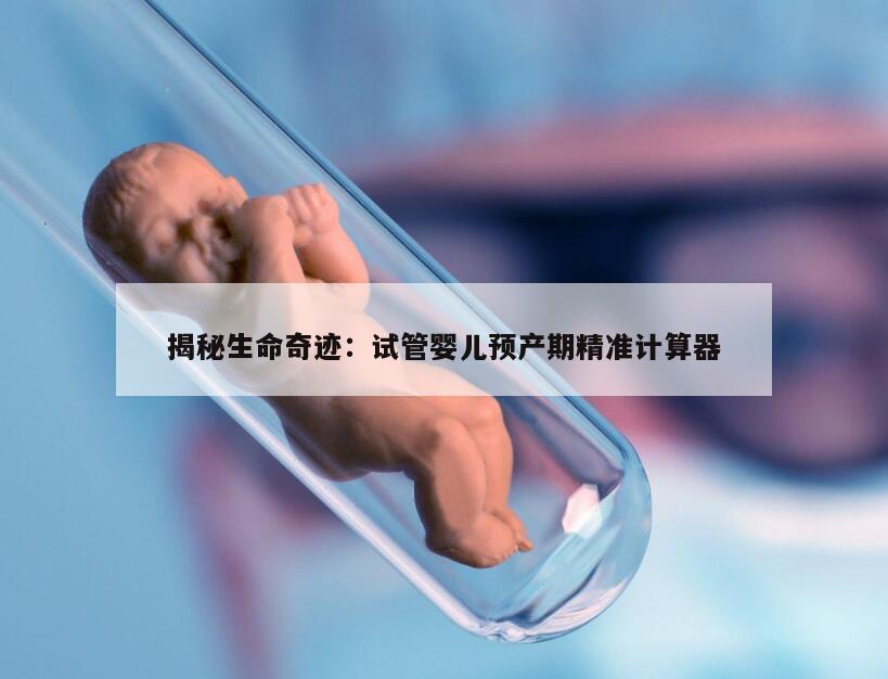 揭秘生命奇迹：试管婴儿预产期精准计算器